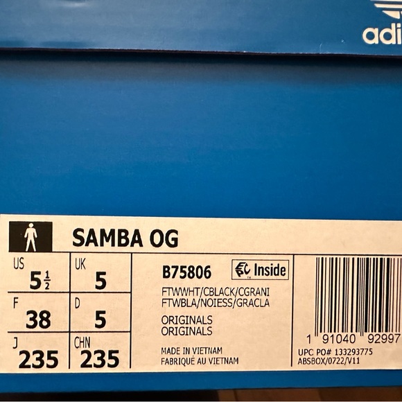 Adidas Samba (size 38 NWT) - Picture 6 of 7